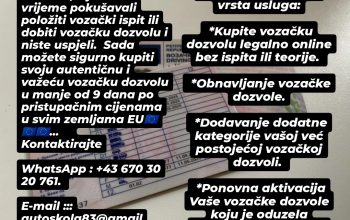 Kako kupiti pravu vozačku dozvolu putem interneta?